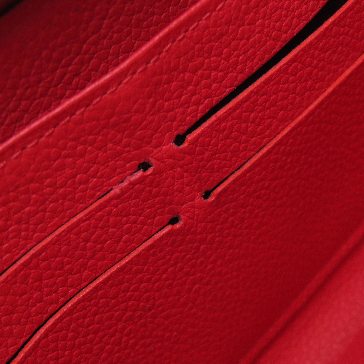 LOUIS VUITTON Long Wallet Purse M61788 Ann Platt Red Zippy wallet old Women Used Authentic