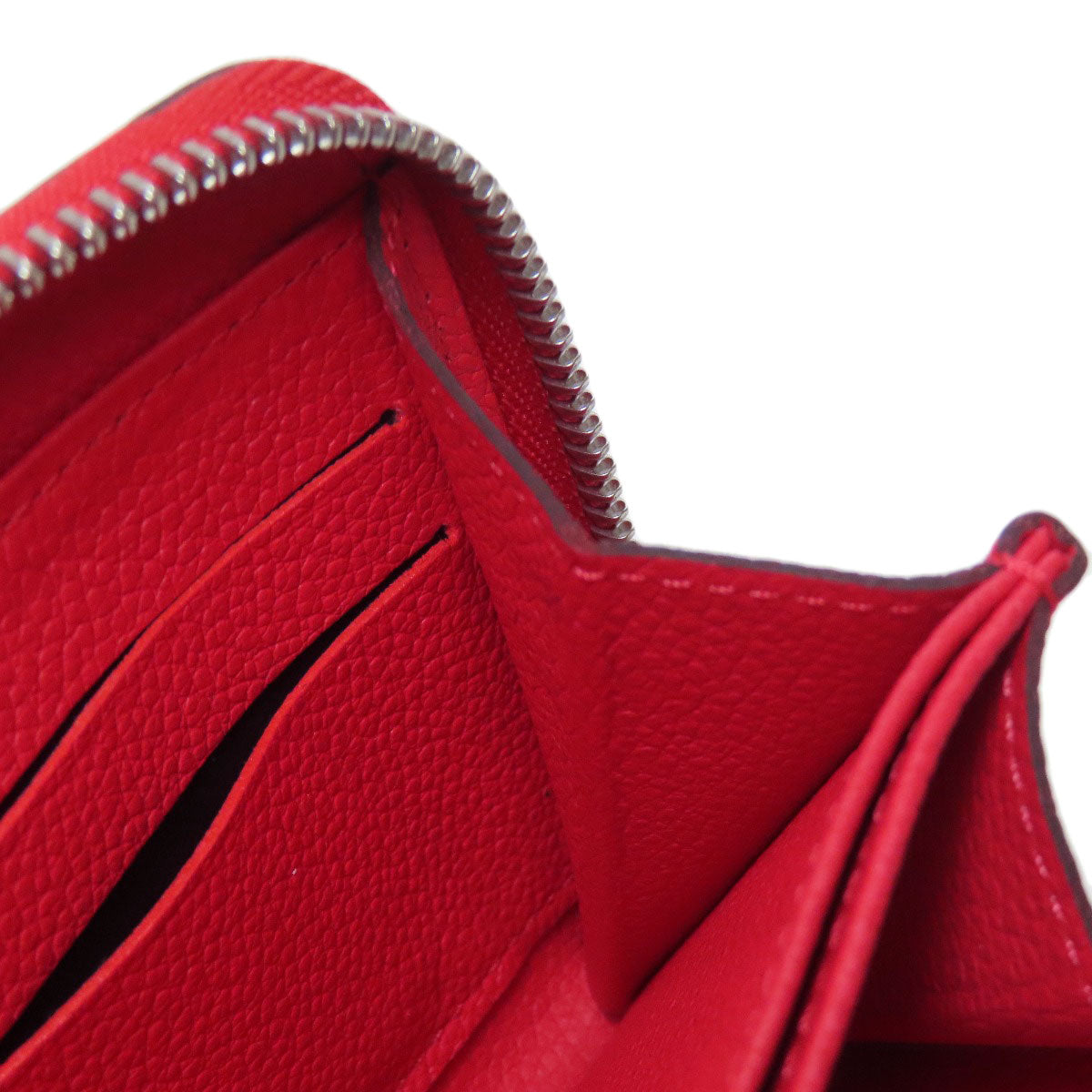LOUIS VUITTON Long Wallet Purse M61788 Ann Platt Red Zippy wallet old Women Used Authentic