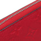 LOUIS VUITTON Long Wallet Purse M61788 Ann Platt Red Zippy wallet old Women Used Authentic