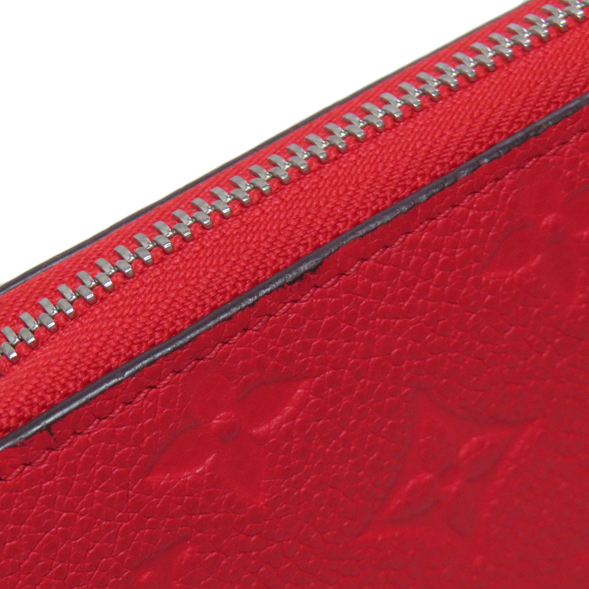 LOUIS VUITTON Long Wallet Purse M61788 Ann Platt Red Zippy wallet old Women Used Authentic