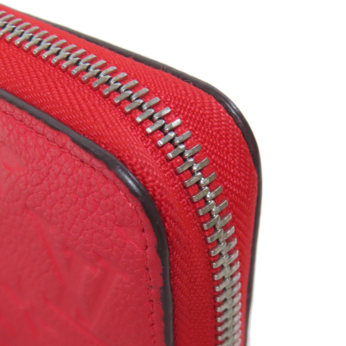 LOUIS VUITTON Long Wallet Purse M61788 Ann Platt Red Zippy wallet old Women Used Authentic