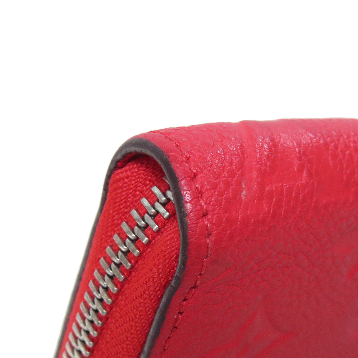 LOUIS VUITTON Long Wallet Purse M61788 Ann Platt Red Zippy wallet old Women Used Authentic