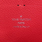 LOUIS VUITTON Long Wallet Purse M61788 Ann Platt Red Zippy wallet old Women Used Authentic