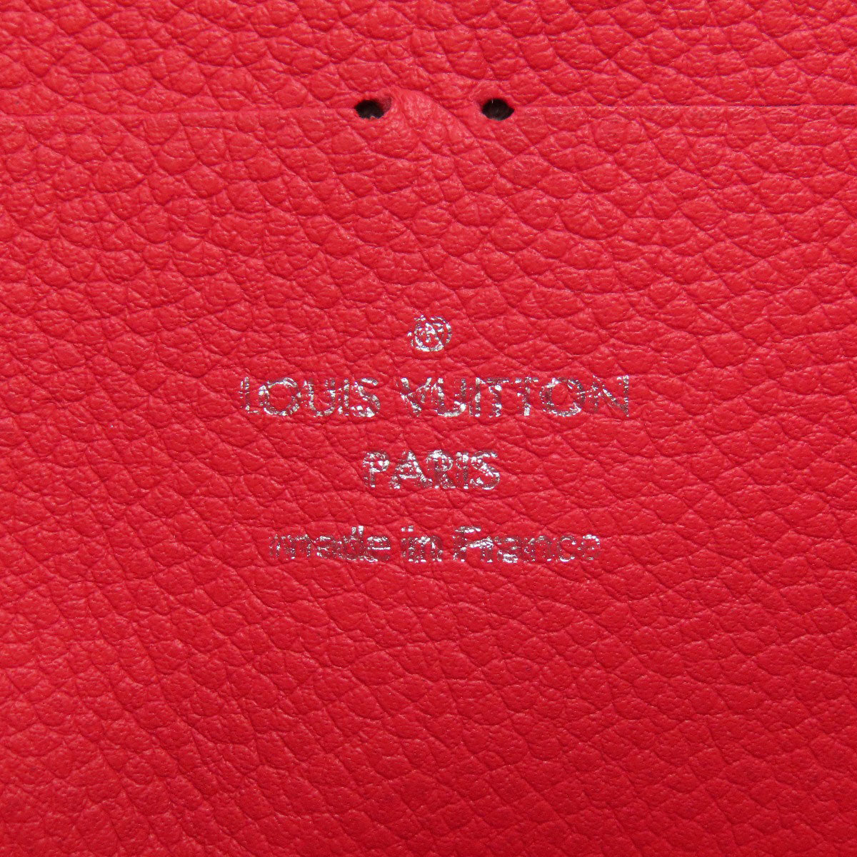 LOUIS VUITTON Long Wallet Purse M61788 Ann Platt Red Zippy wallet old Women Used Authentic