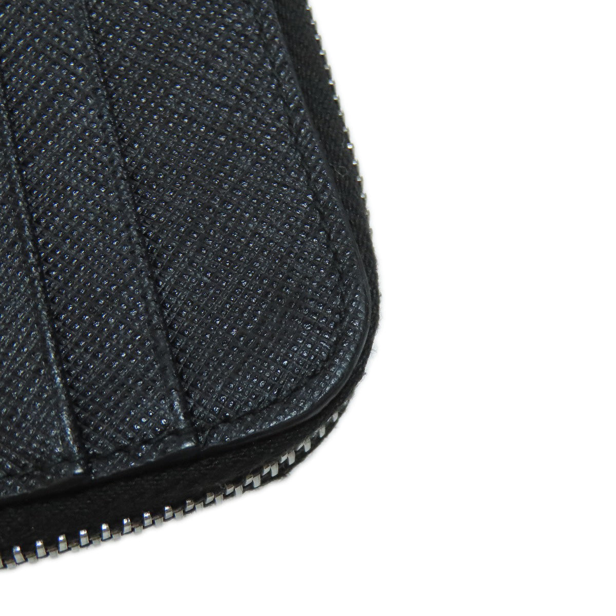 PRADA Coin case Safiano black Real Life Comics Women Used Authentic