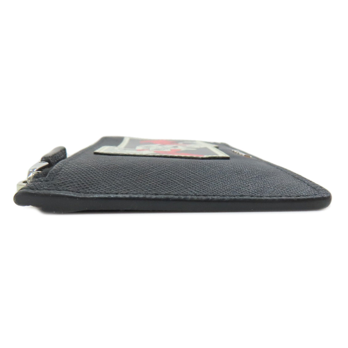 PRADA Coin case Safiano black Real Life Comics Women Used Authentic