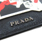 PRADA Coin case Safiano black Real Life Comics Women Used Authentic