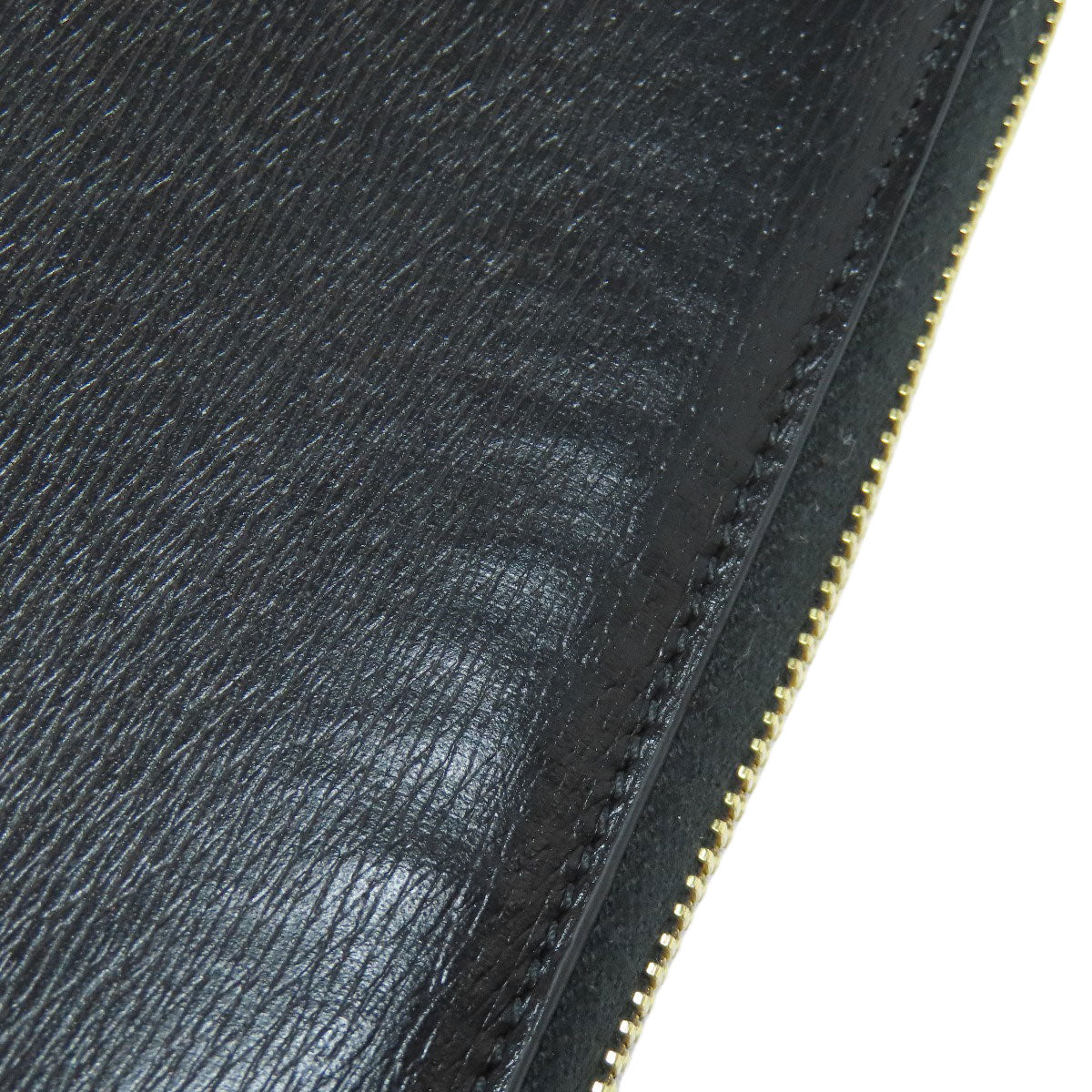 GUCCI Long Wallet Purse 772642 leather black logo Women Used Authentic
