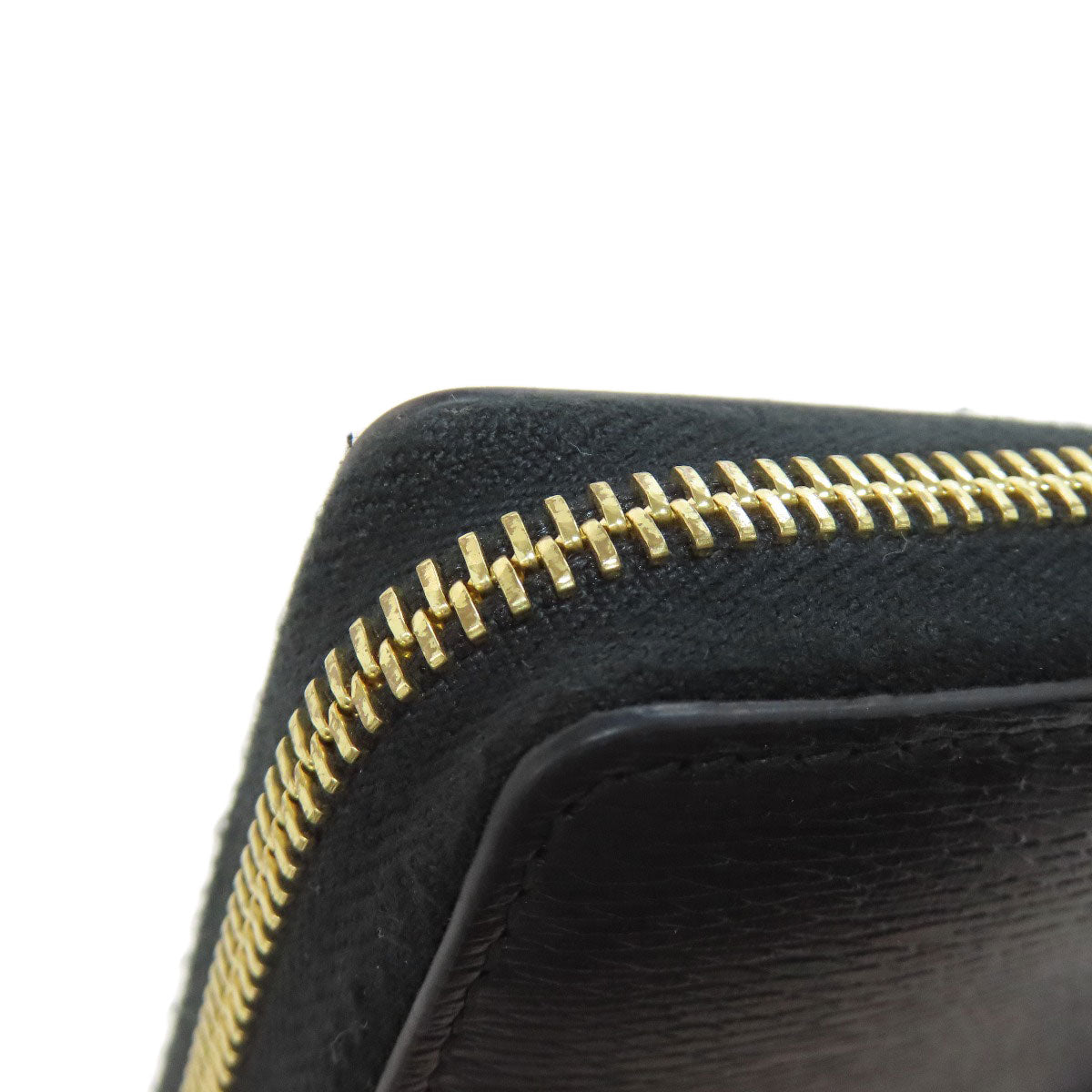 GUCCI Long Wallet Purse 772642 leather black logo Women Used Authentic
