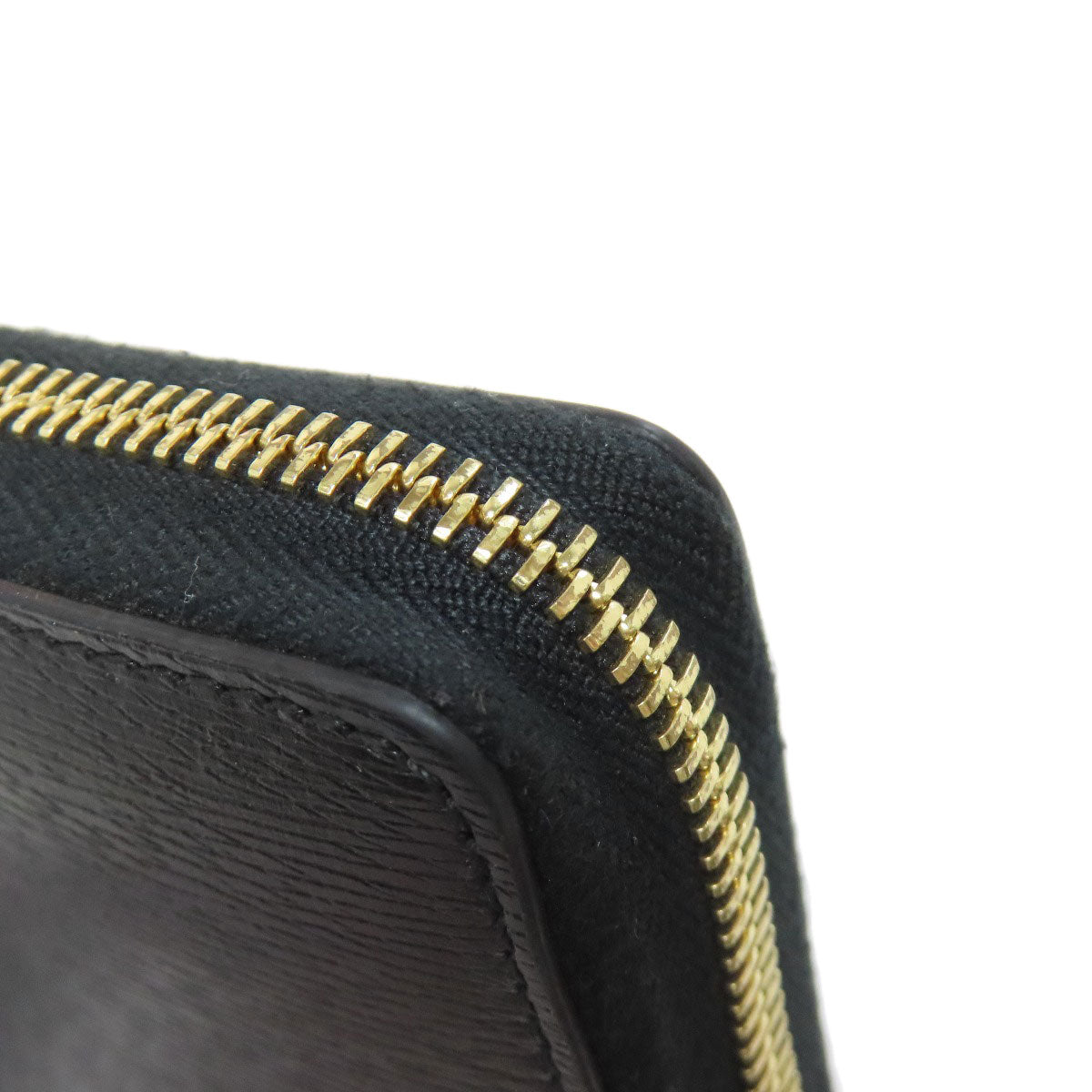 GUCCI Long Wallet Purse 772642 leather black logo Women Used Authentic
