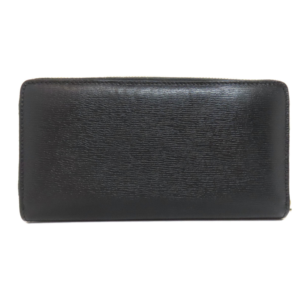 GUCCI Long Wallet Purse 772642 leather black logo Women Used Authentic
