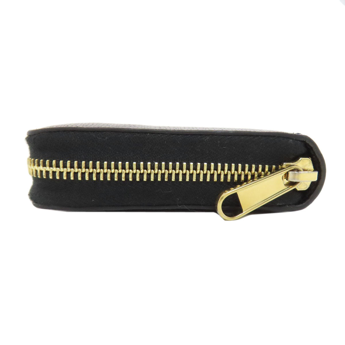 GUCCI Long Wallet Purse 772642 leather black logo Women Used Authentic