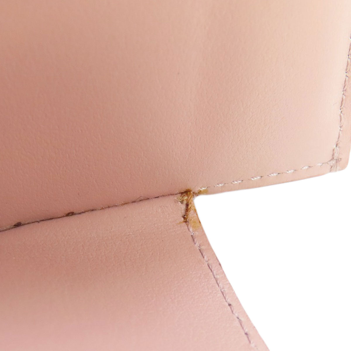 CELINE Bifold Wallet leather pink Tri-fold wallet