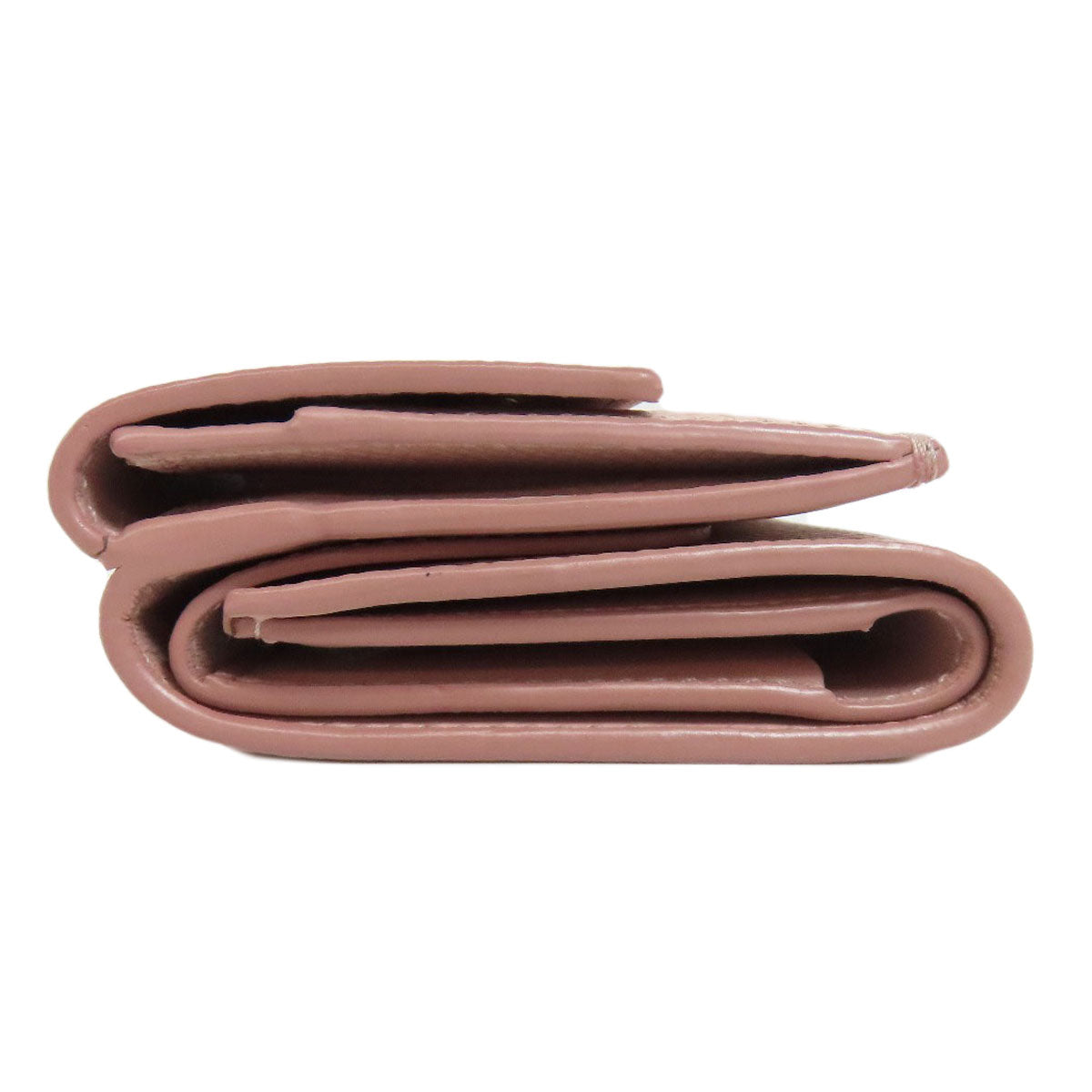 CELINE Bifold Wallet leather pink Tri-fold wallet