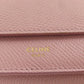 CELINE Bifold Wallet leather pink Tri-fold wallet