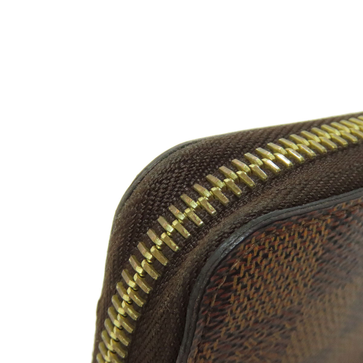 LOUIS VUITTON Long Wallet Purse N41661 Damier canvas Brown Zippy wallet