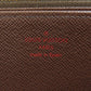 LOUIS VUITTON Long Wallet Purse N41661 Damier canvas Brown Zippy wallet