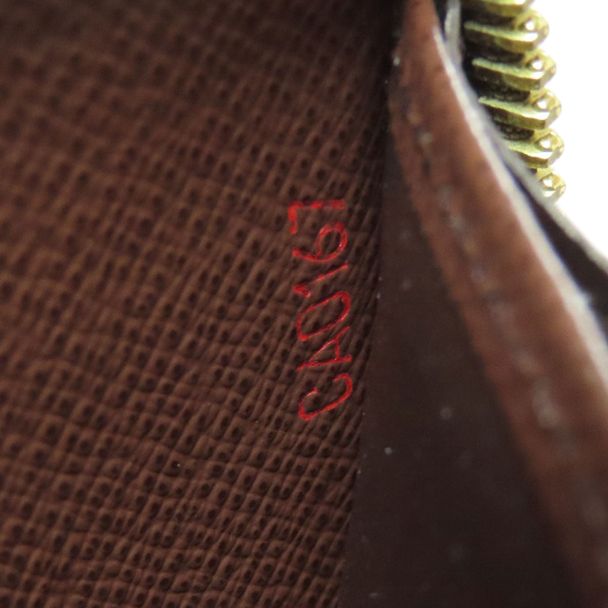 LOUIS VUITTON Long Wallet Purse N41661 Damier canvas Brown Zippy wallet