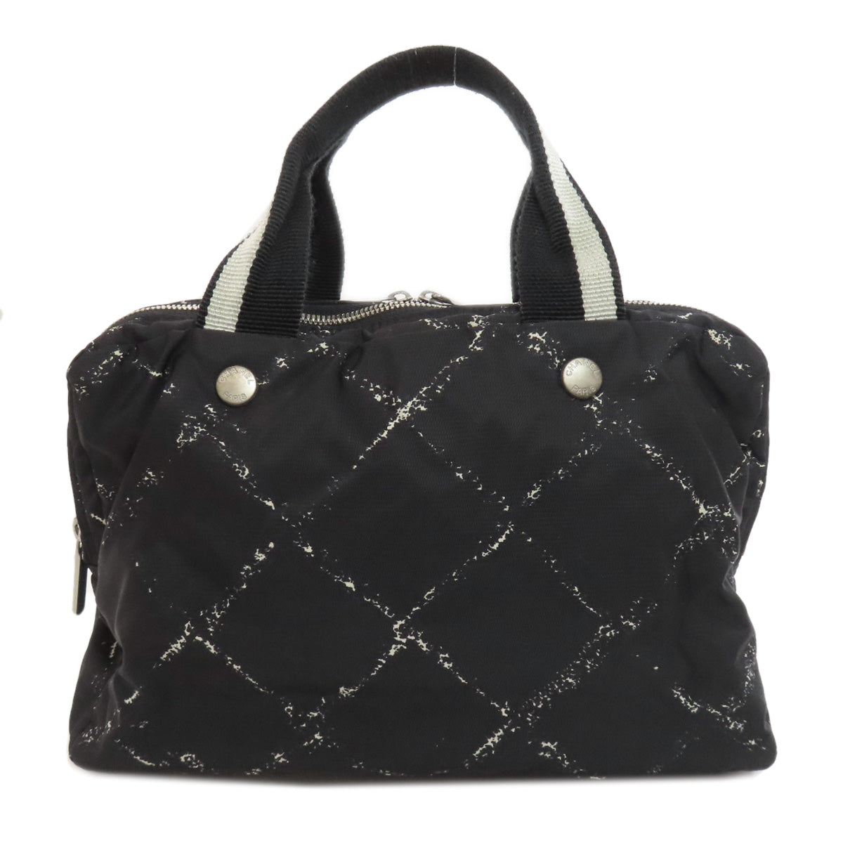CHANEL Handbag Nylon black Travel line