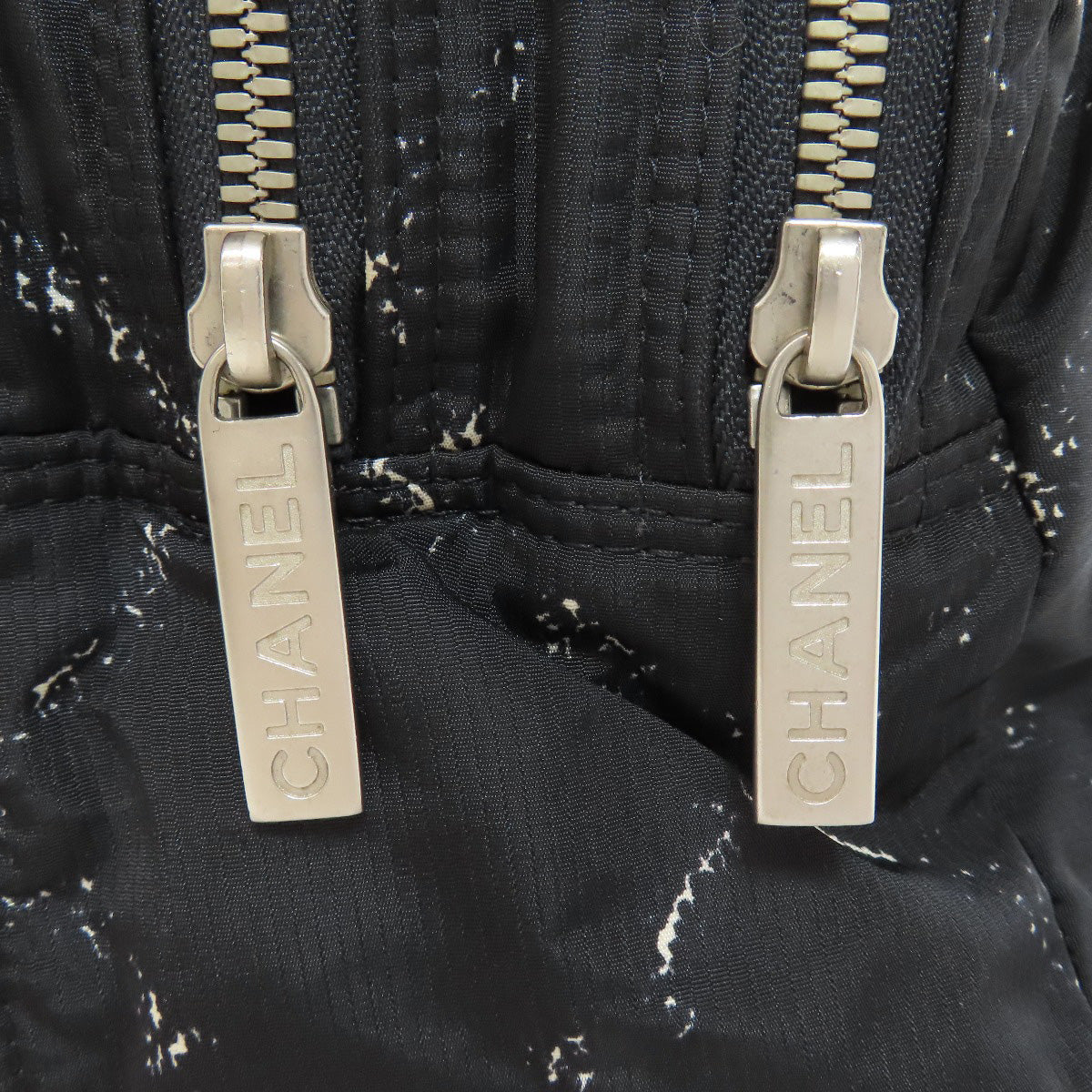 CHANEL Handbag Nylon black Travel line