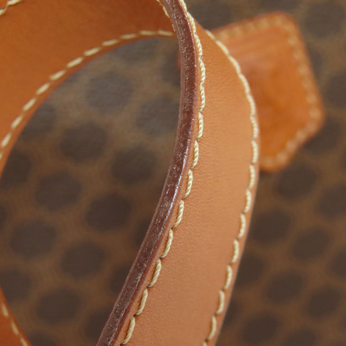CELINE Handbag PVC Brown Macadam Pattern 2WAY