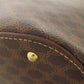 CELINE Handbag PVC Brown Macadam Pattern 2WAY