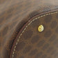 CELINE Handbag PVC Brown Macadam Pattern 2WAY