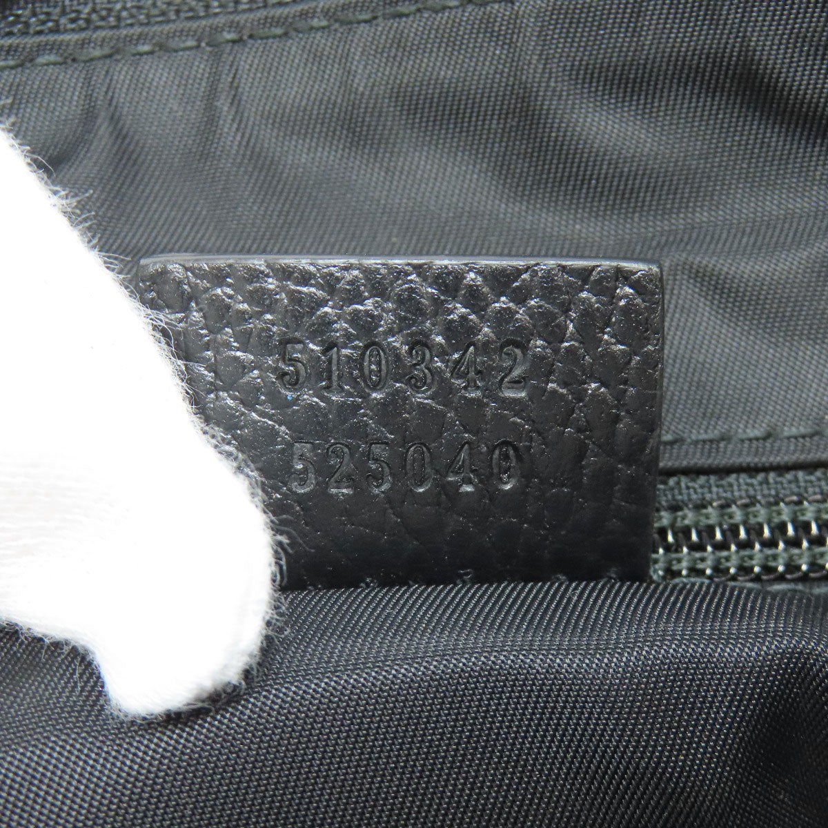 GUCCI Shoulder Bag 510342 Nylon black GG outlet