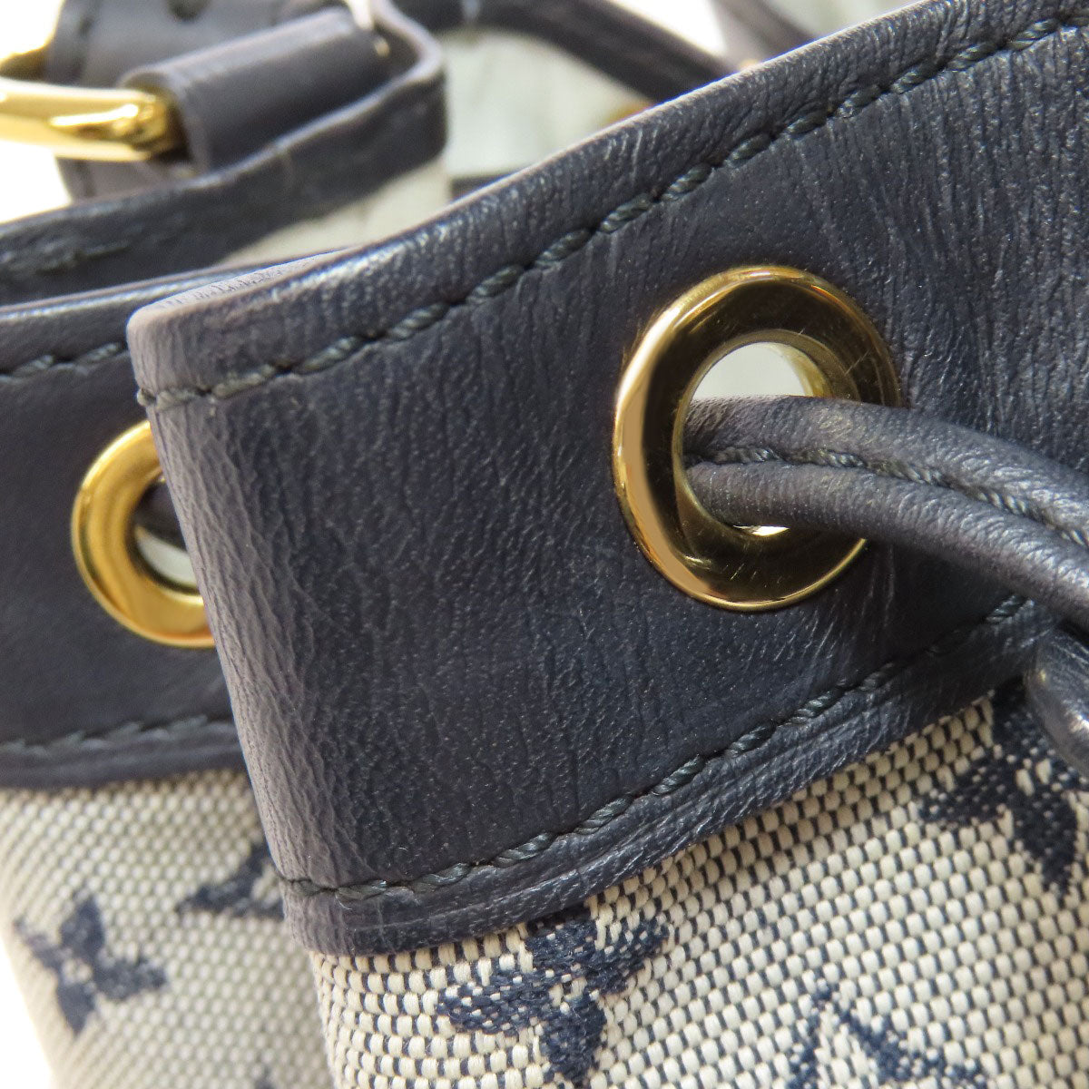 LOUIS VUITTON Handbag M92685 Monogram mini Navy Noelie Women Used Authentic