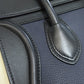 CELINE Handbag Calfskin Navy Luggage micro Women Used Authentic