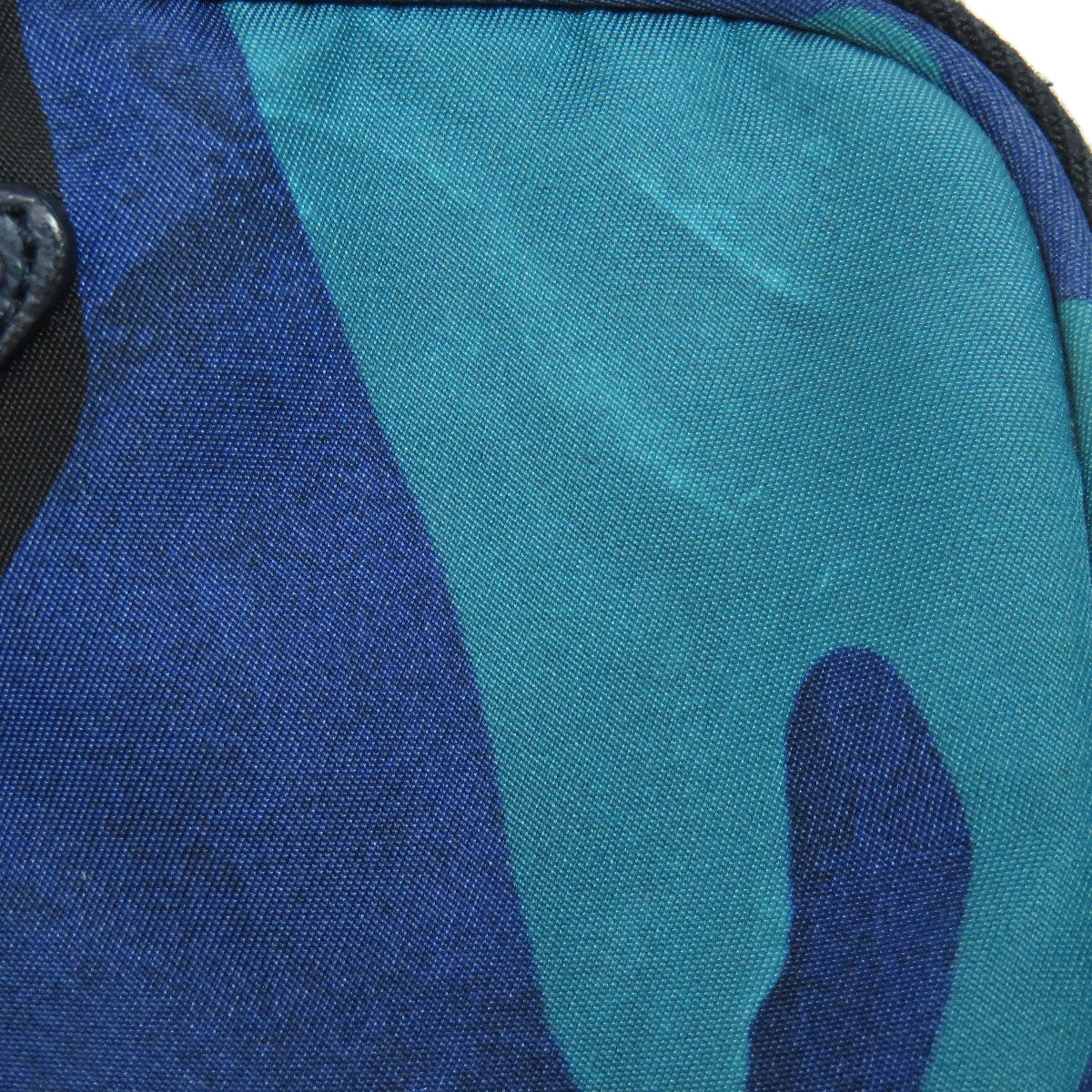 PRADA Shoulder Bag Nylon blue Camouflage Pattern Mini Shoulder Women Used Authentic