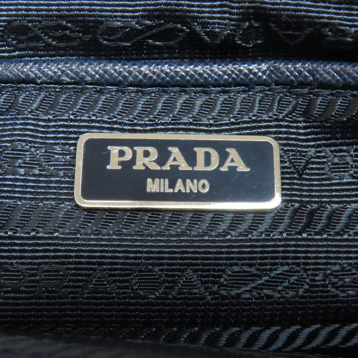 PRADA Shoulder Bag Nylon blue Camouflage Pattern Mini Shoulder Women Used Authentic