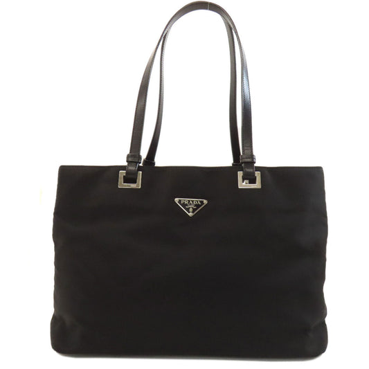 PRADA Tote Bag Nylon black logoMetal