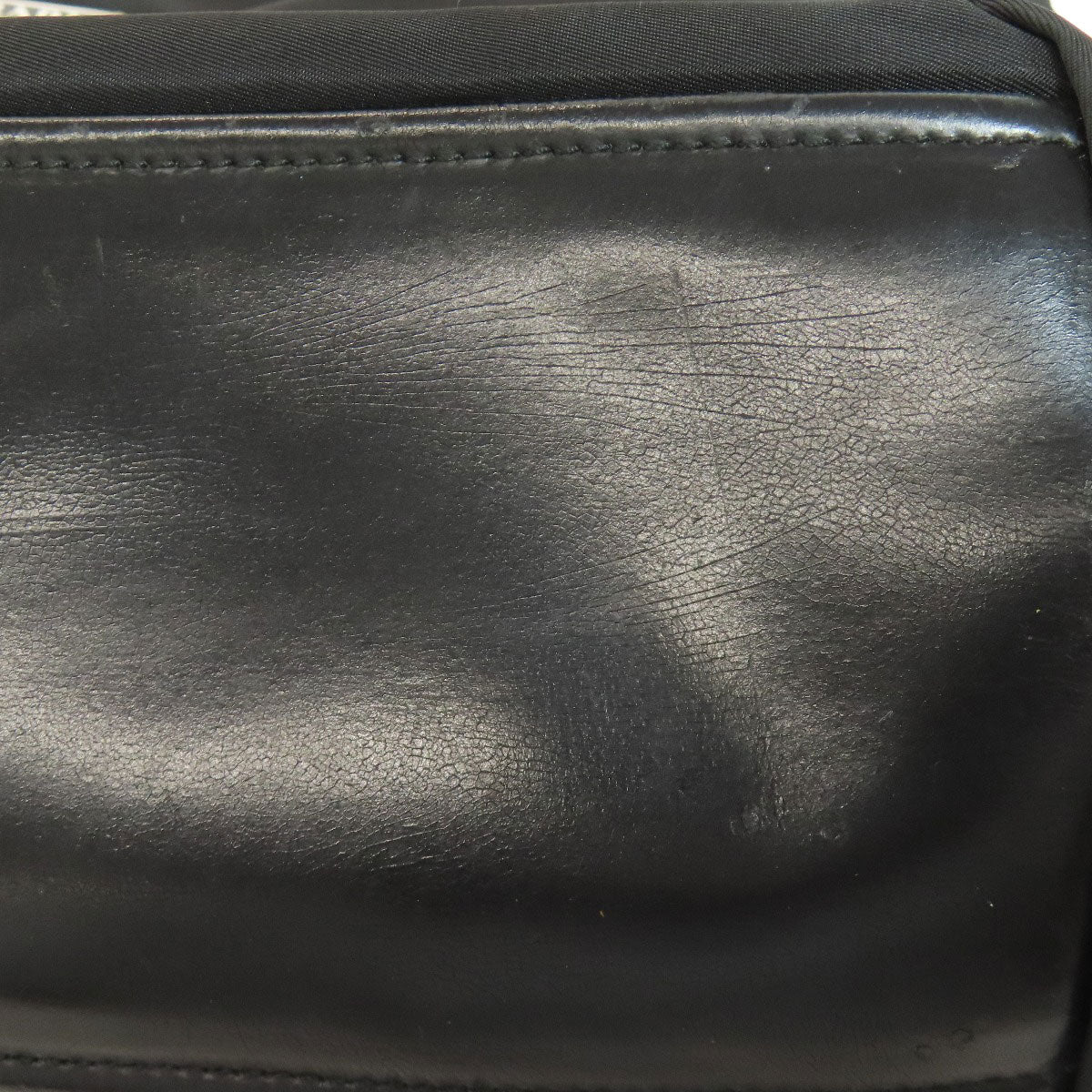PRADA Tote Bag Nylon black logoMetal