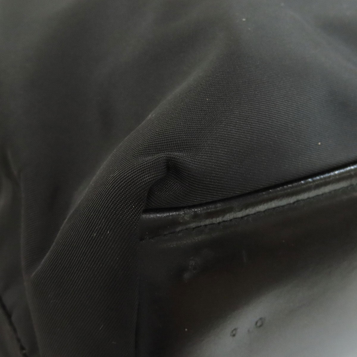 PRADA Tote Bag Nylon black logoMetal