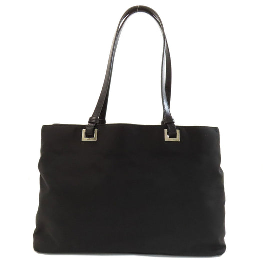 PRADA Tote Bag Nylon black logoMetal
