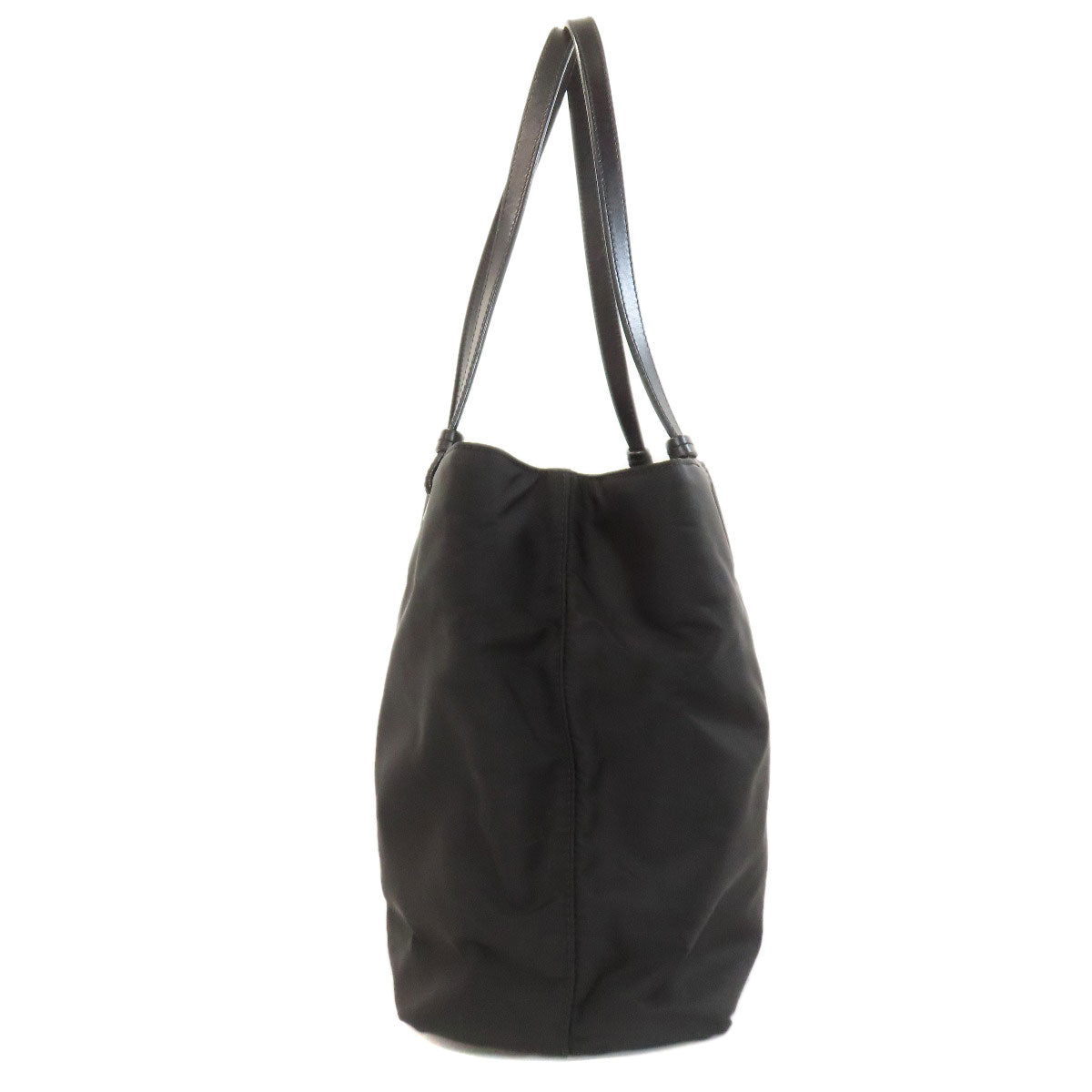 PRADA Tote Bag Nylon black logoMetal
