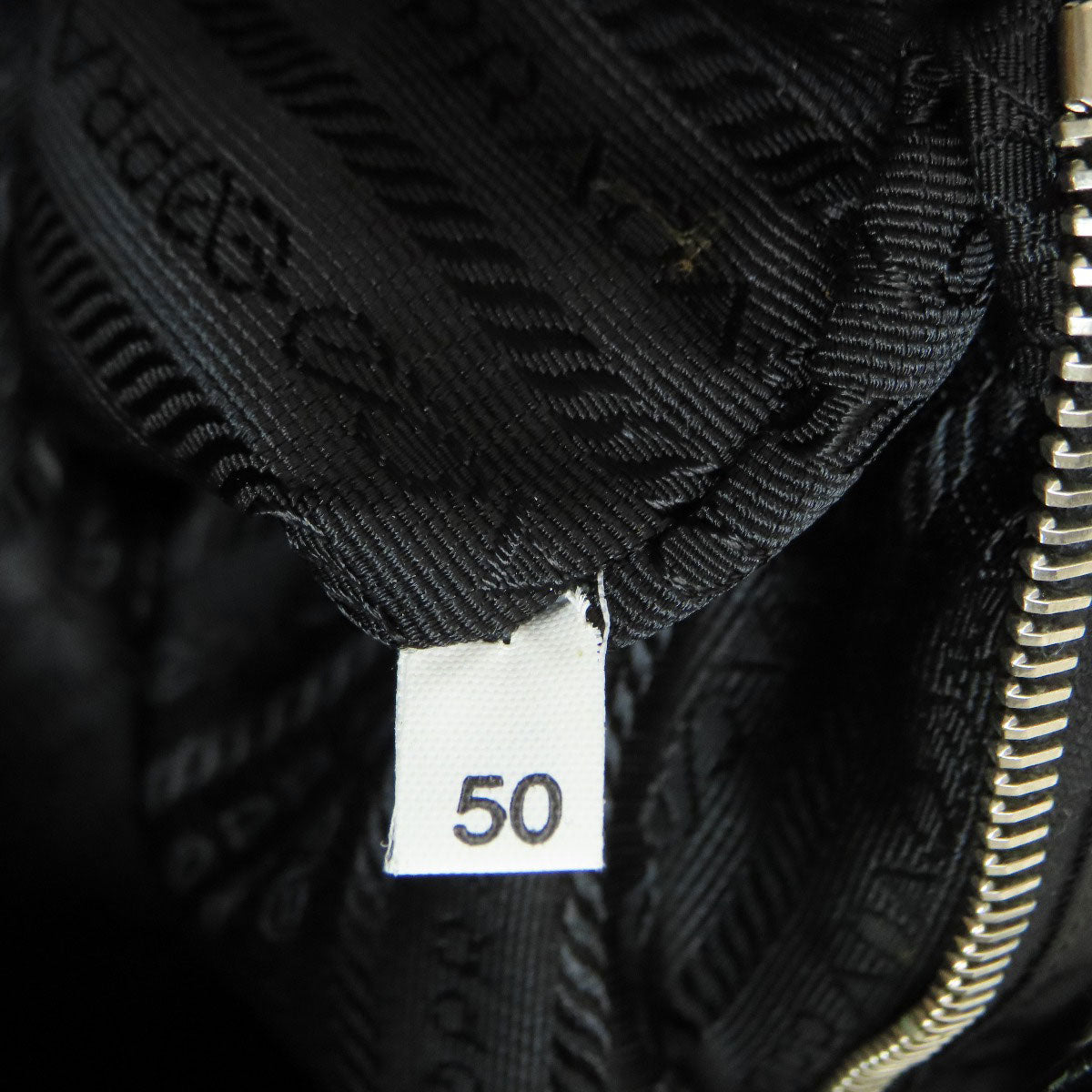 PRADA Tote Bag Nylon black logoMetal