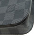 LOUIS VUITTON Sling bag M6837T Damier canvas black sun tulle Pochette homme Women Used Authentic