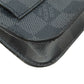 LOUIS VUITTON Sling bag M6837T Damier canvas black sun tulle Pochette homme Women Used Authentic