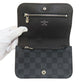 LOUIS VUITTON Sling bag M6837T Damier canvas black sun tulle Pochette homme Women Used Authentic