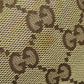 GUCCI Tote Bag 137396 canvas Brown GG Shelly line Women Used Authentic