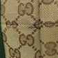 GUCCI Tote Bag 137396 canvas Brown GG Shelly line Women Used Authentic