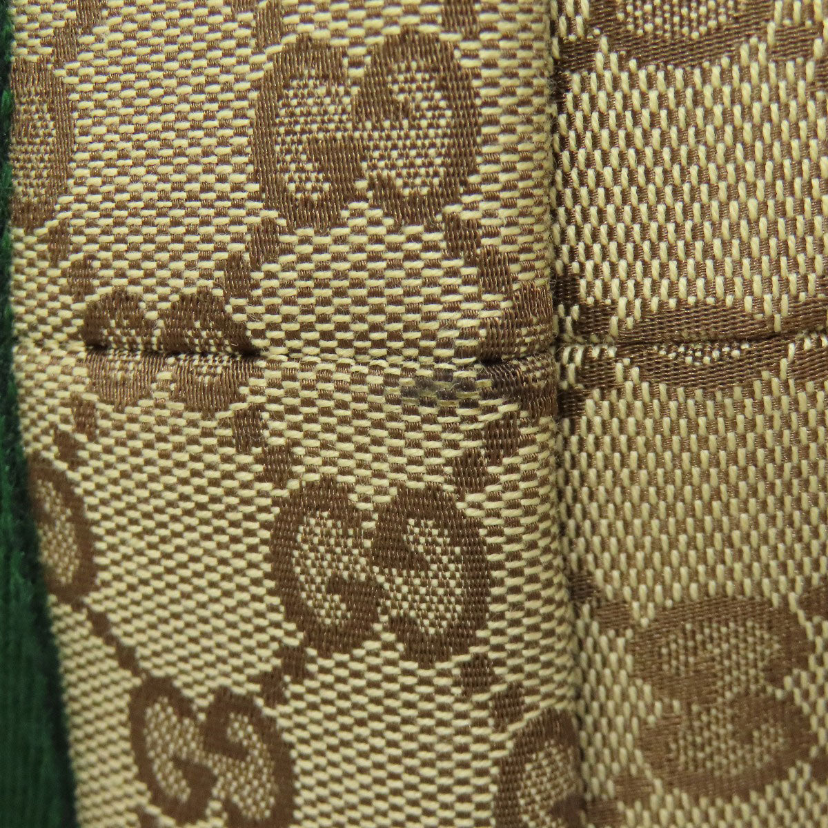 GUCCI Tote Bag 137396 canvas Brown GG Shelly line Women Used Authentic