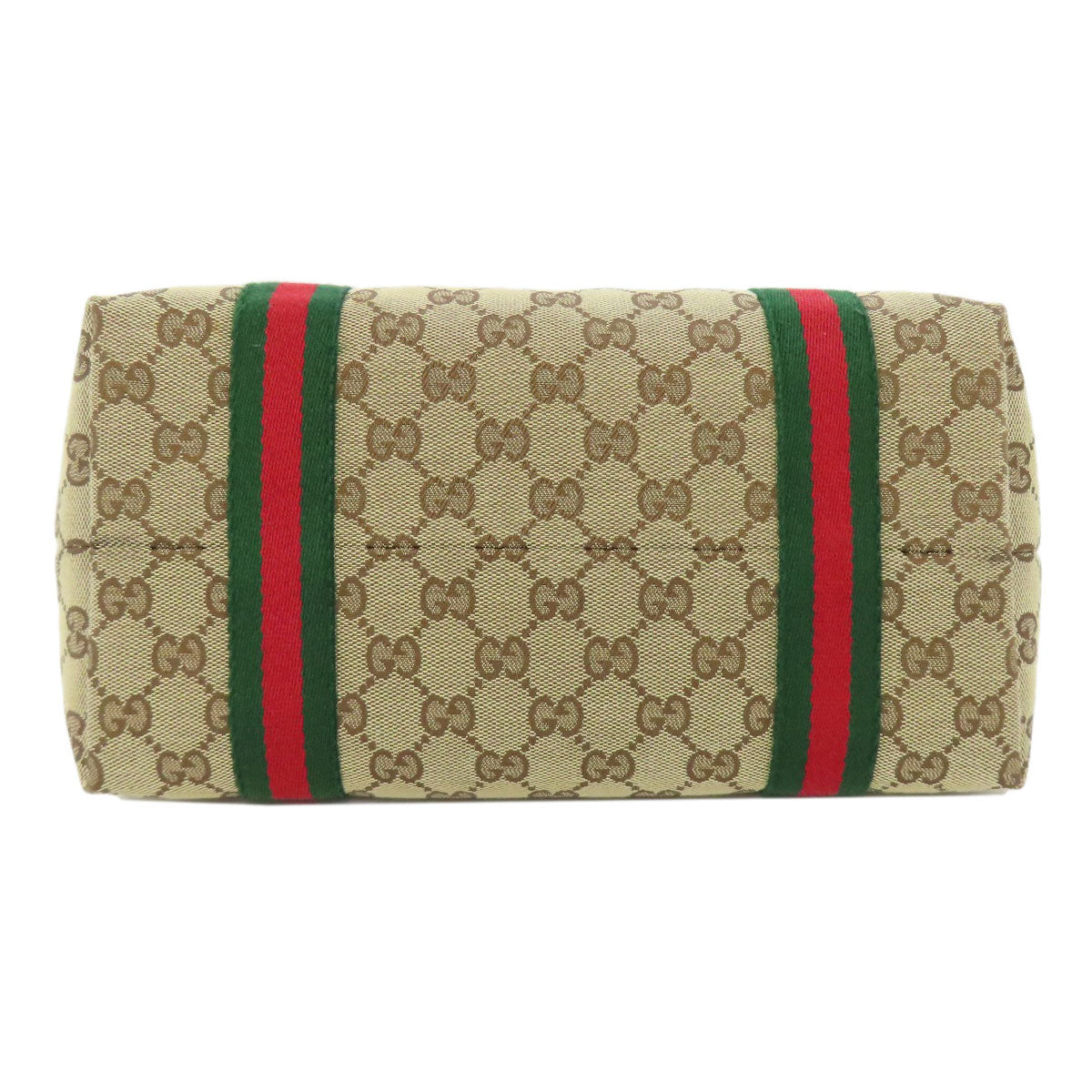 GUCCI Tote Bag 137396 canvas Brown GG Shelly line Women Used Authentic
