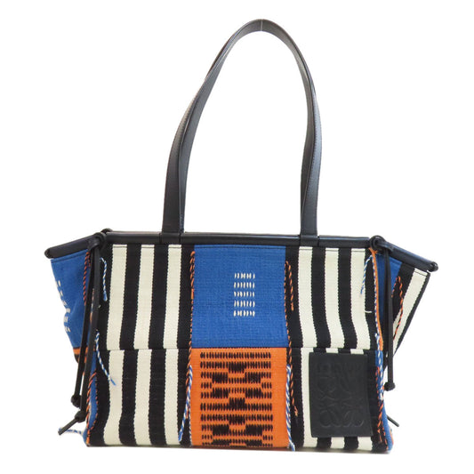 LOEWE Tote Bag canvas blue anagram
