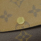 LOUIS VUITTON Long Wallet Purse M82157 Monogram reverse Brown Portefeuille Emily Women Used Authentic