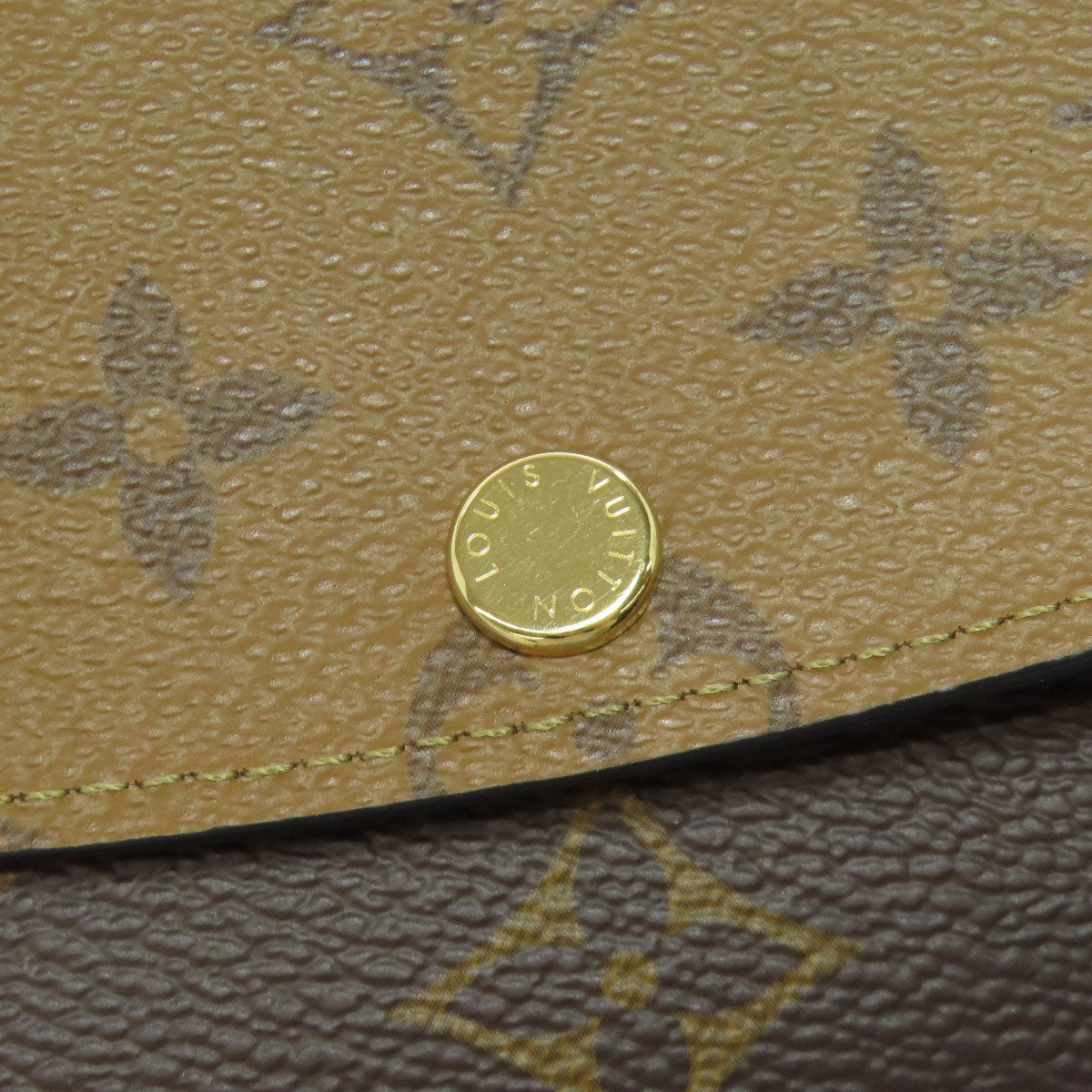 LOUIS VUITTON Long Wallet Purse M82157 Monogram reverse Brown Portefeuille Emily Women Used Authentic