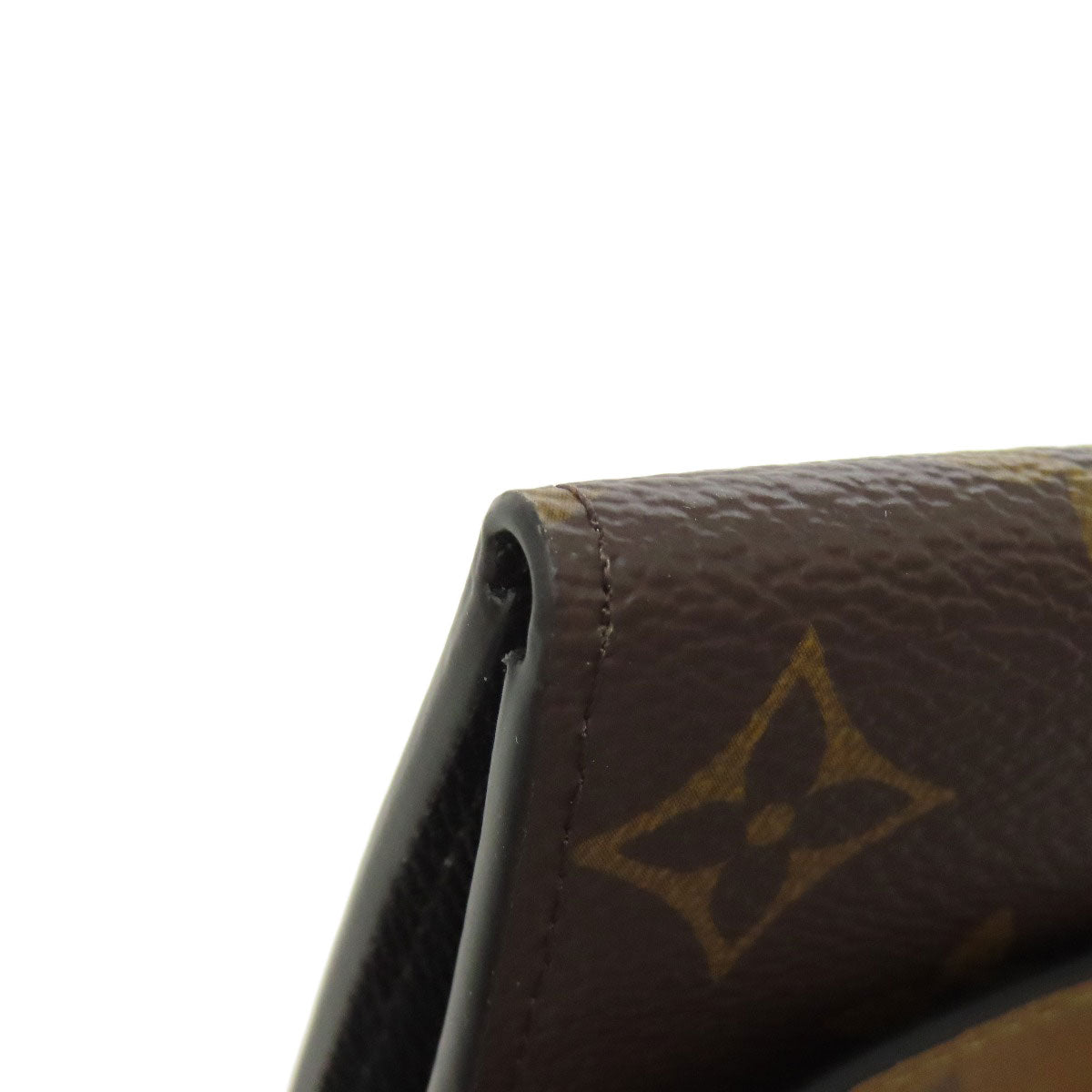 LOUIS VUITTON Long Wallet Purse M82157 Monogram reverse Brown Portefeuille Emily Women Used Authentic