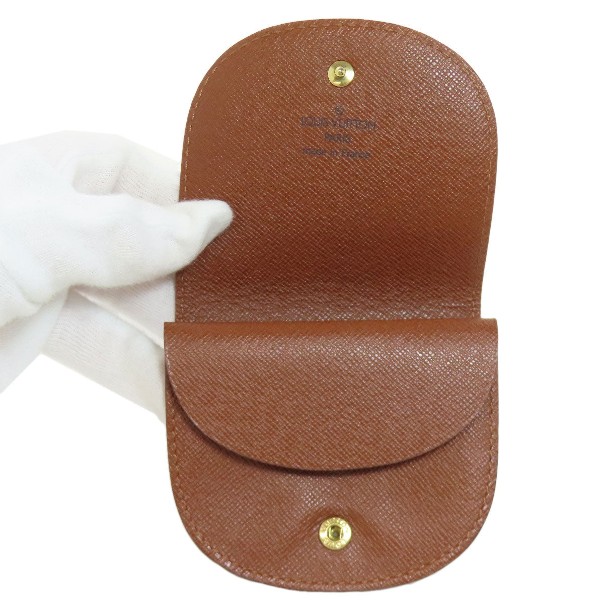 LOUIS VUITTON Coin case M61970 Monogram canvas Brown Porto Monet Guze